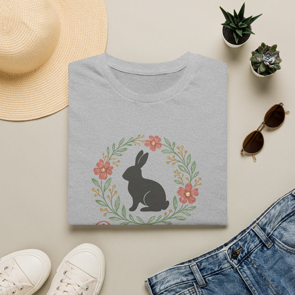 Bunny Mom Floral Wreath T-Shirt