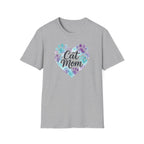 Watercolor Cat Mom Heart T-Shirt