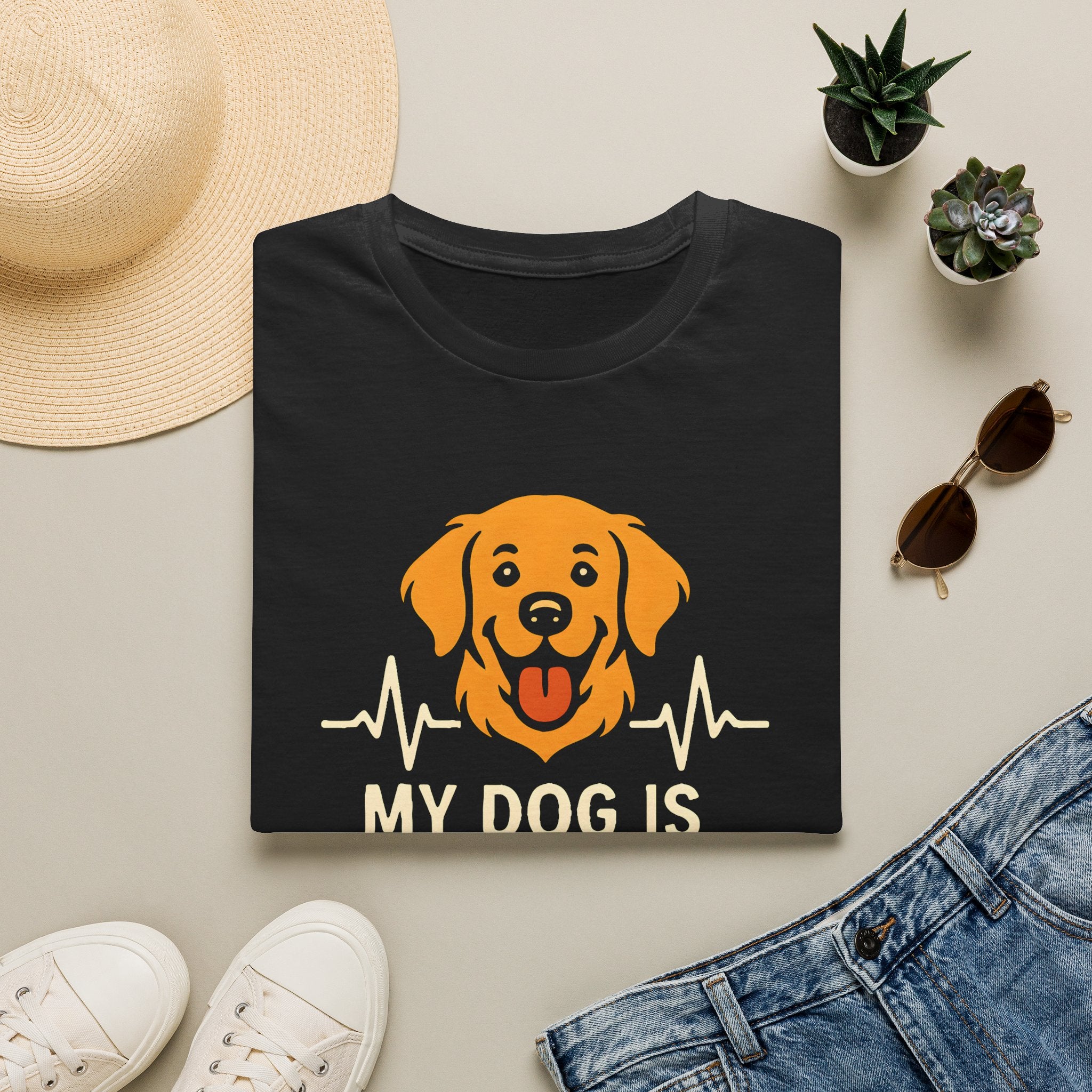Therapy Dog Illustration T-Shirt