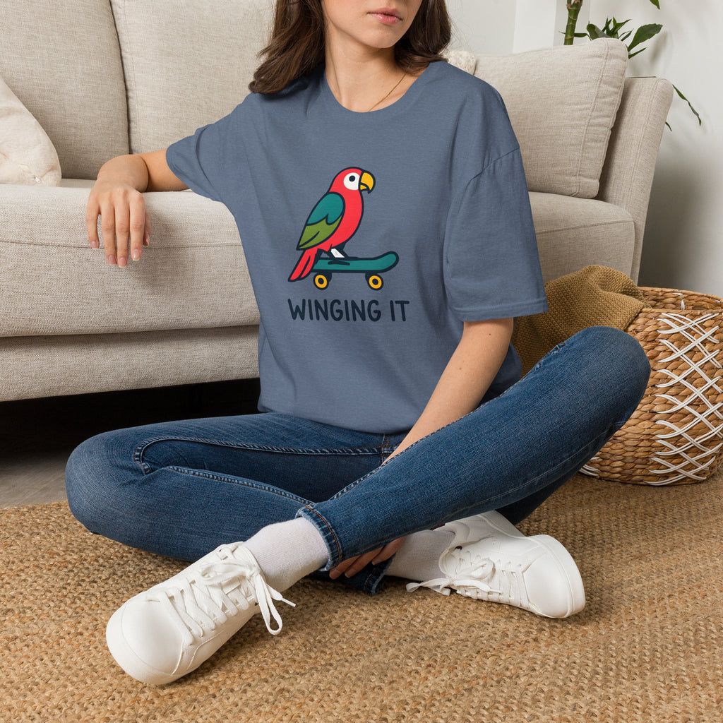 Parrot on skateboard T-Shirt