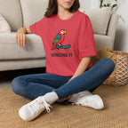 Parrot on skateboard T-Shirt