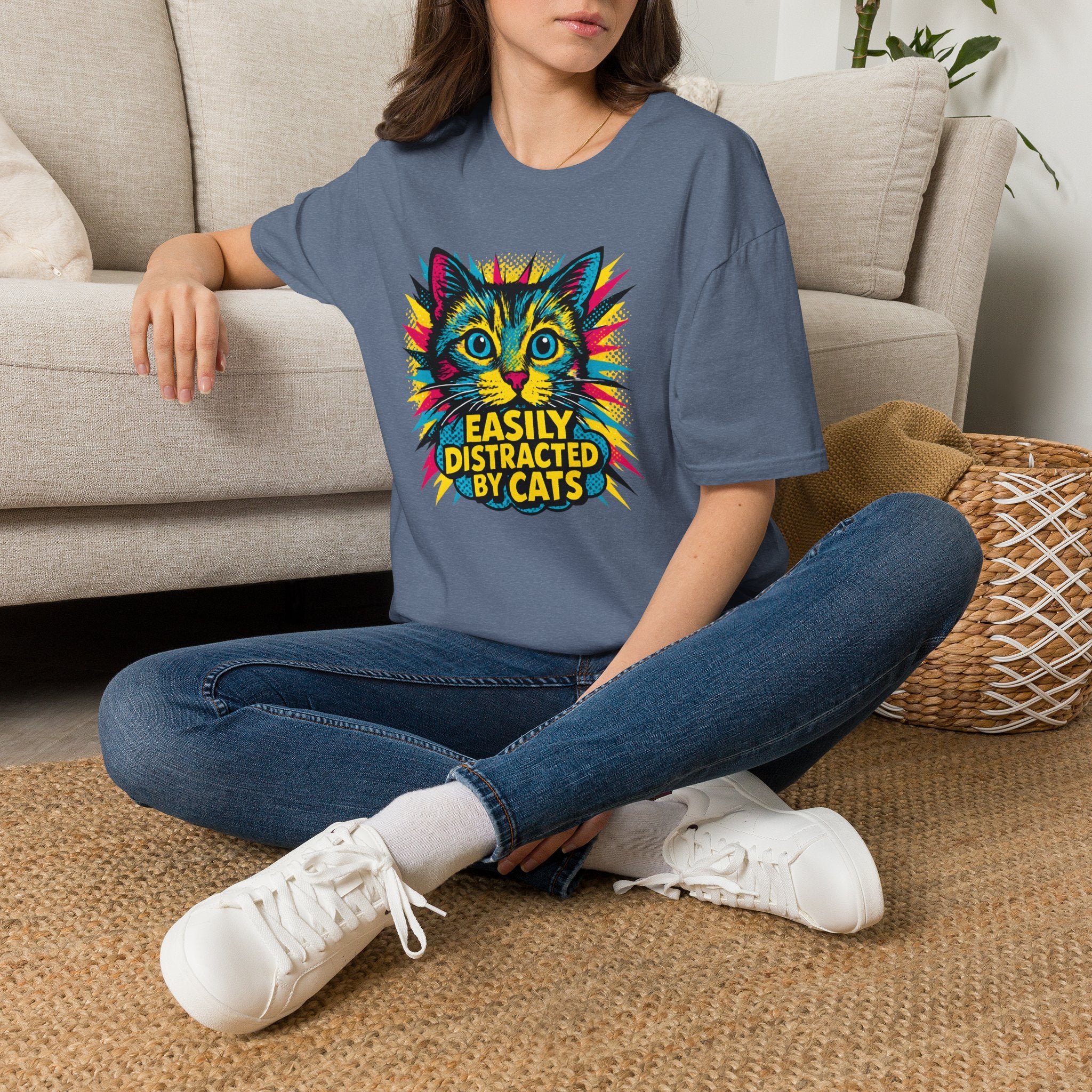 Easily Distracted by Cats T-Shirt