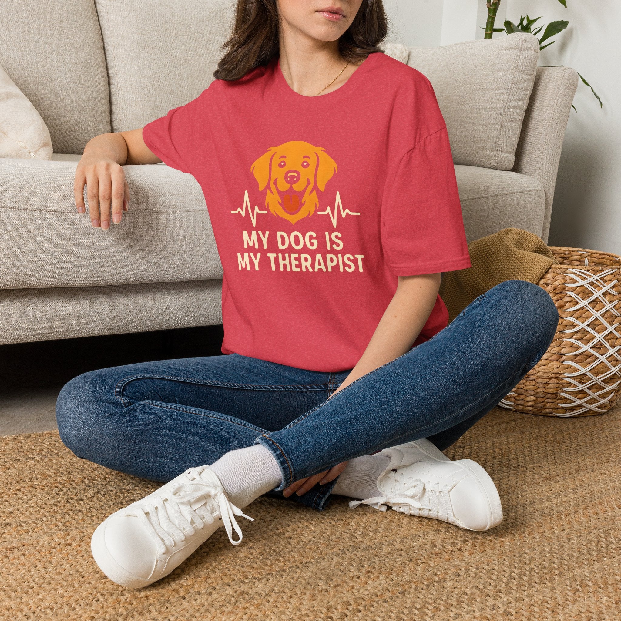 Therapy Dog Illustration T-Shirt