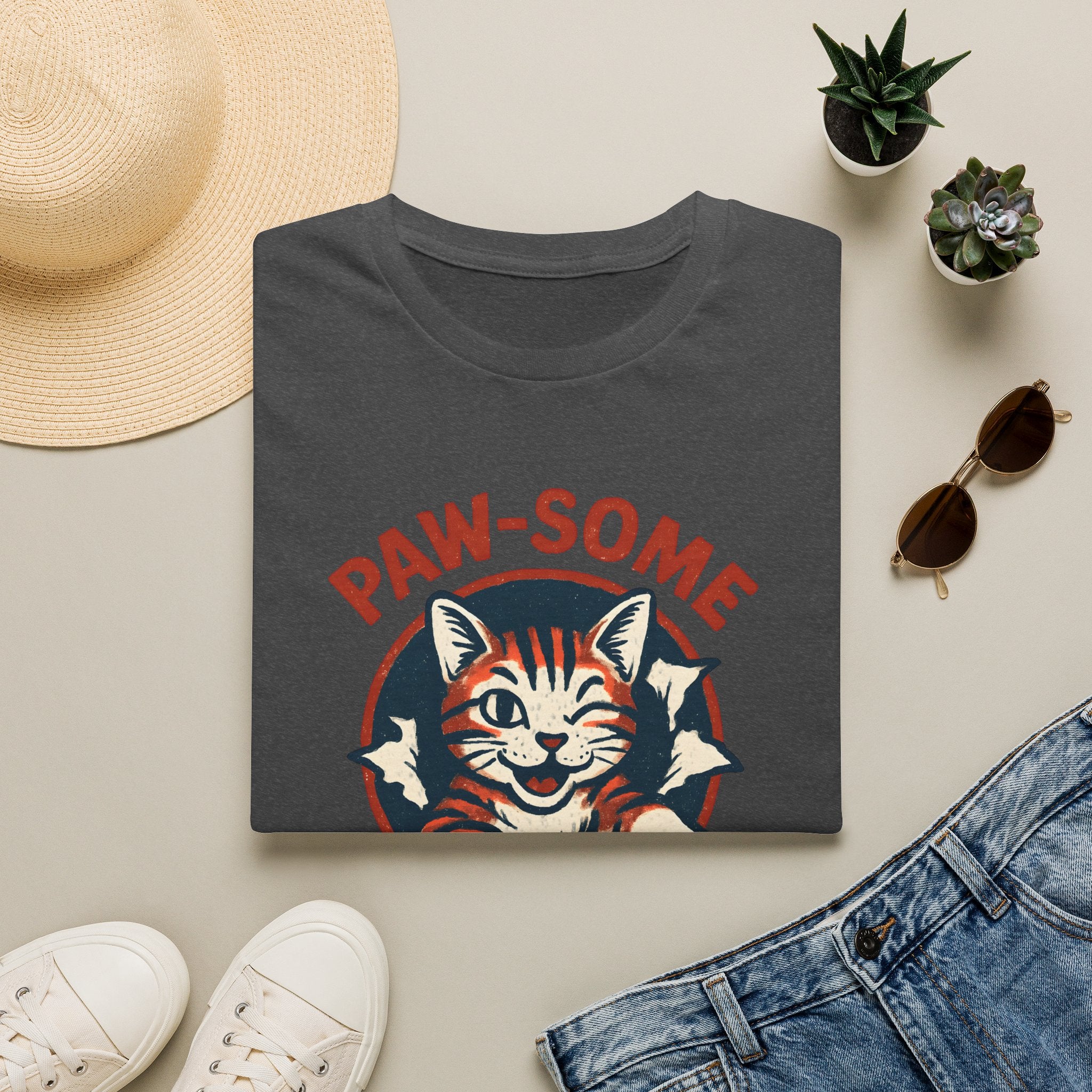 Pawsome Cat Logo T-Shirt