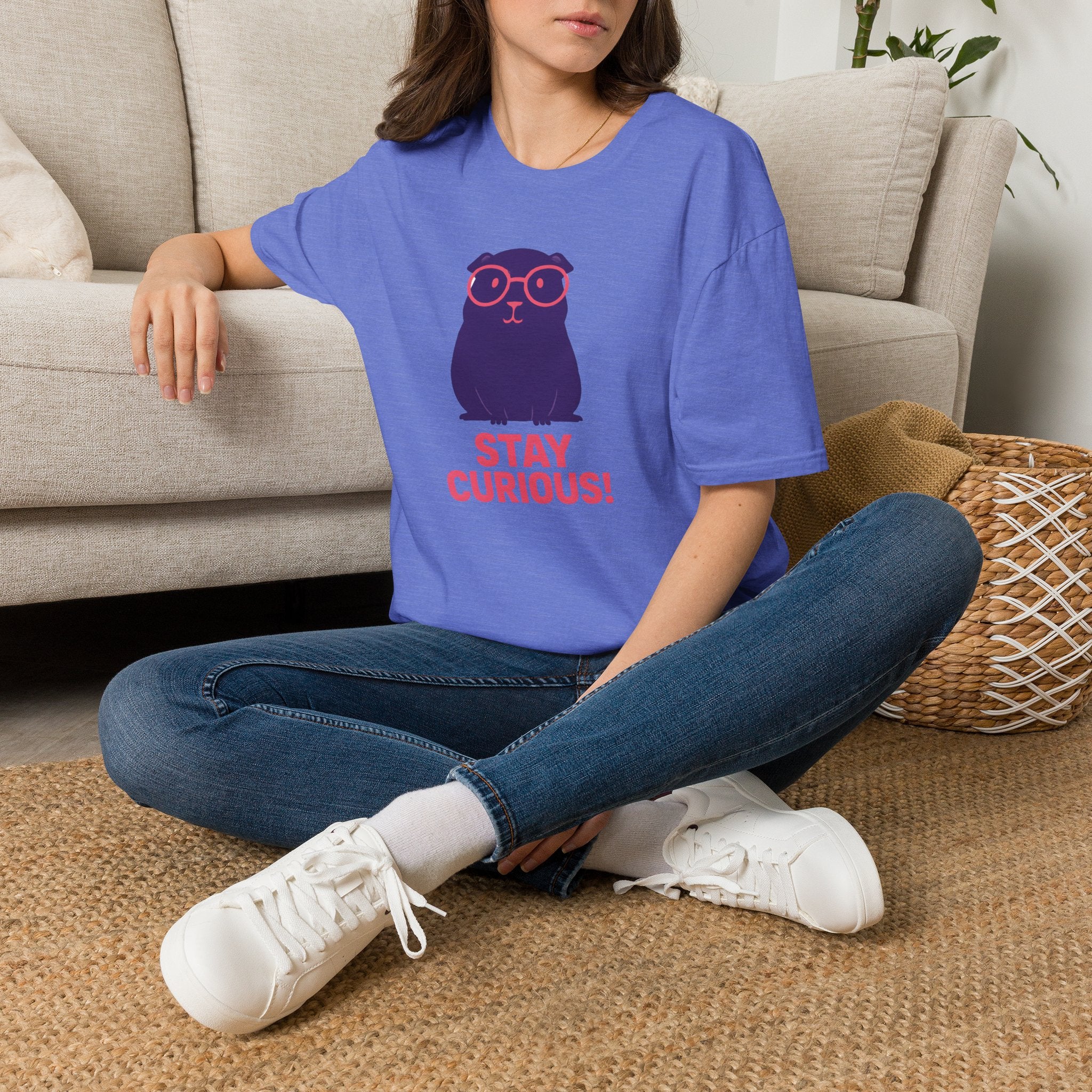 Stay Curious Purple Creature T-Shirt