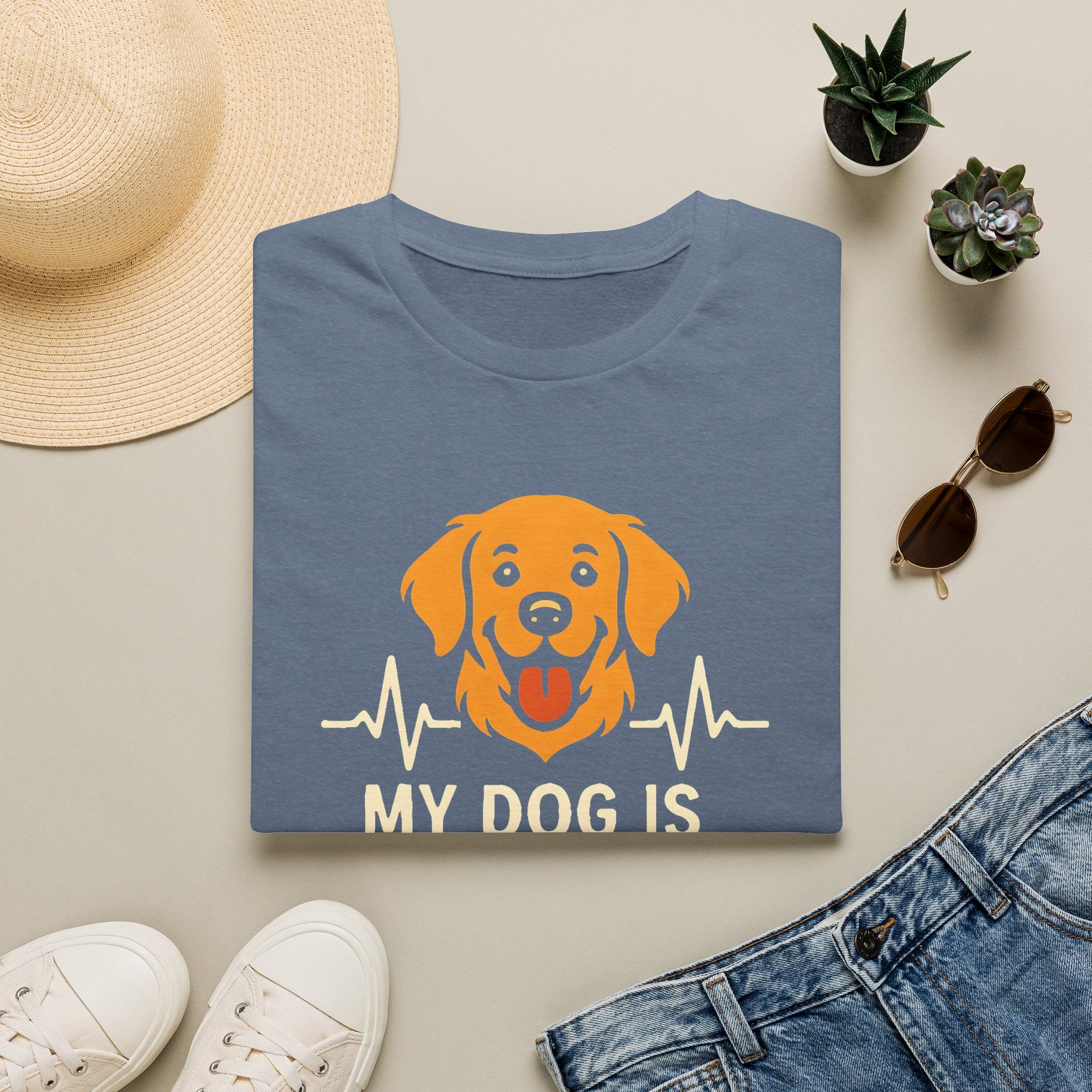 Therapy Dog Illustration T-Shirt