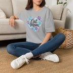 Watercolor Cat Mom Heart T-Shirt