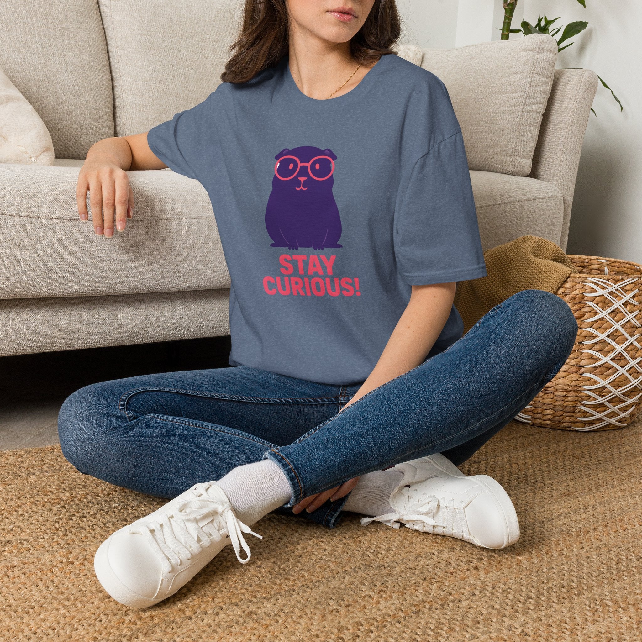 Stay Curious Purple Creature T-Shirt