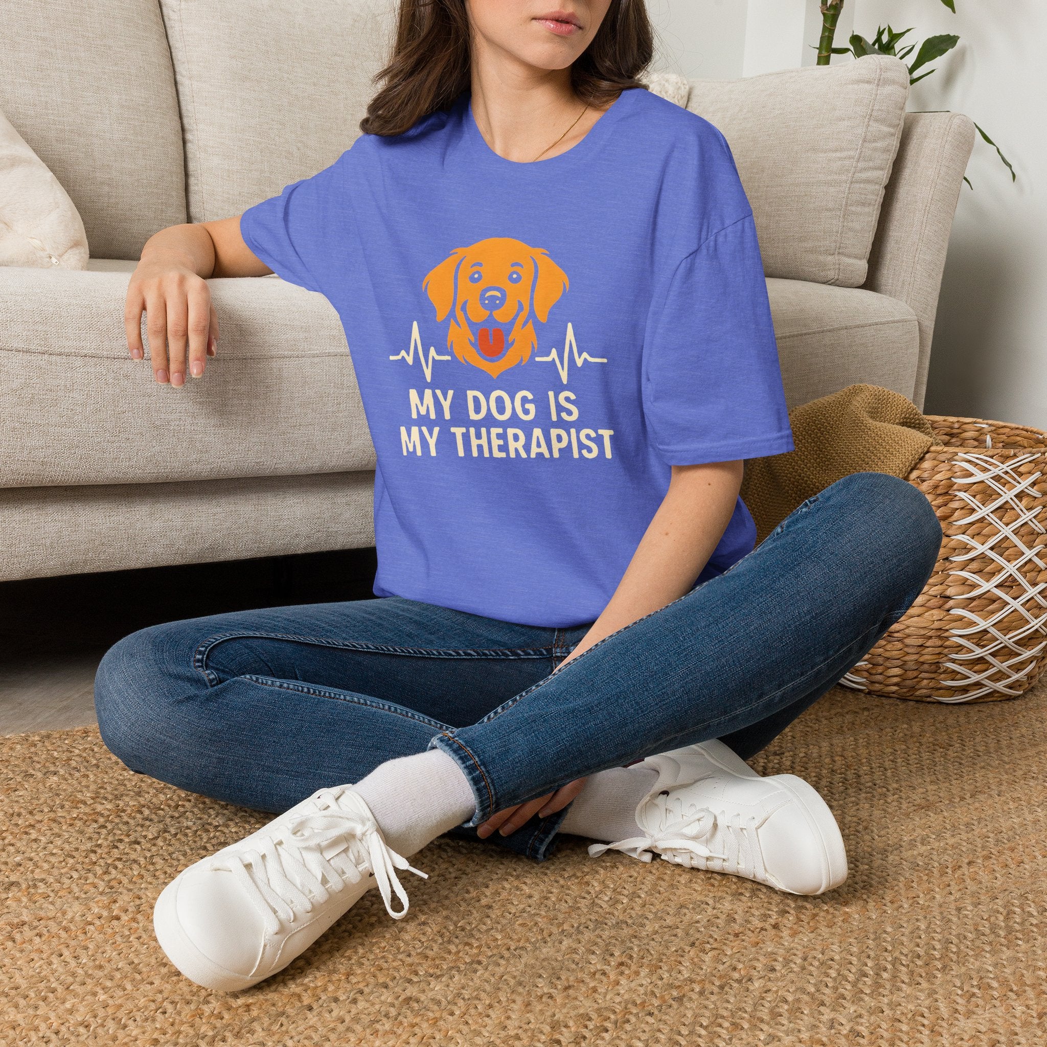 Therapy Dog Illustration T-Shirt