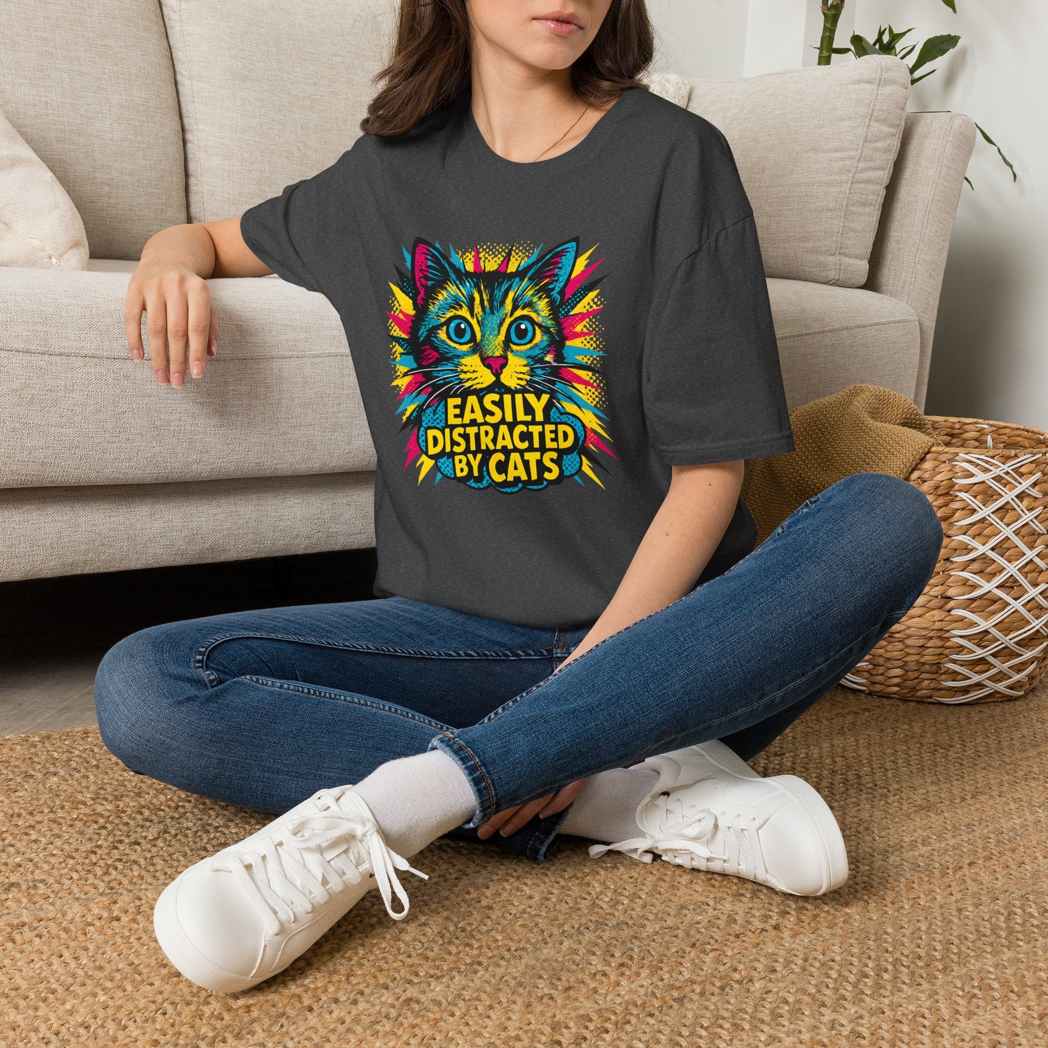 Easily Distracted by Cats T-Shirt