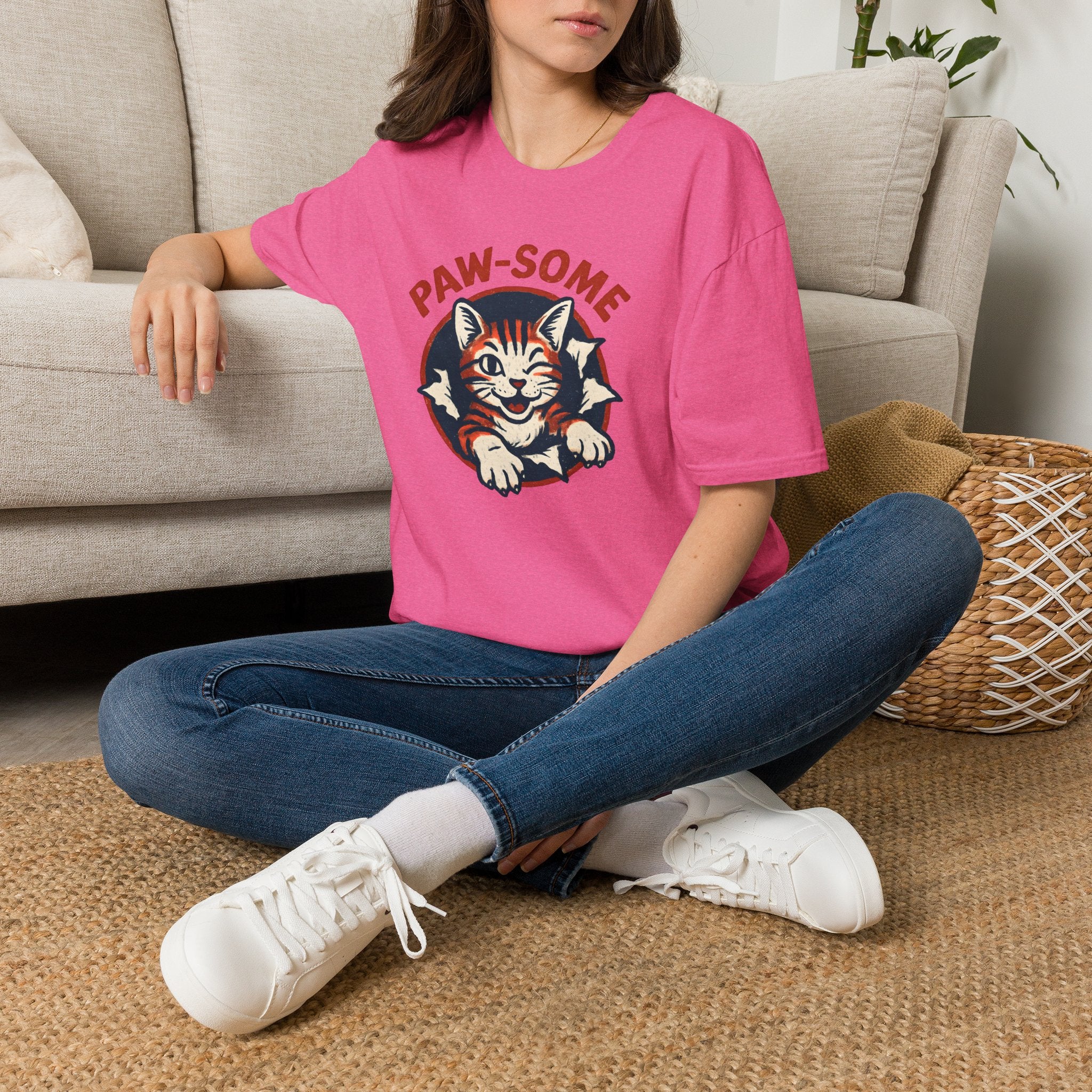 Pawsome Cat Logo T-Shirt
