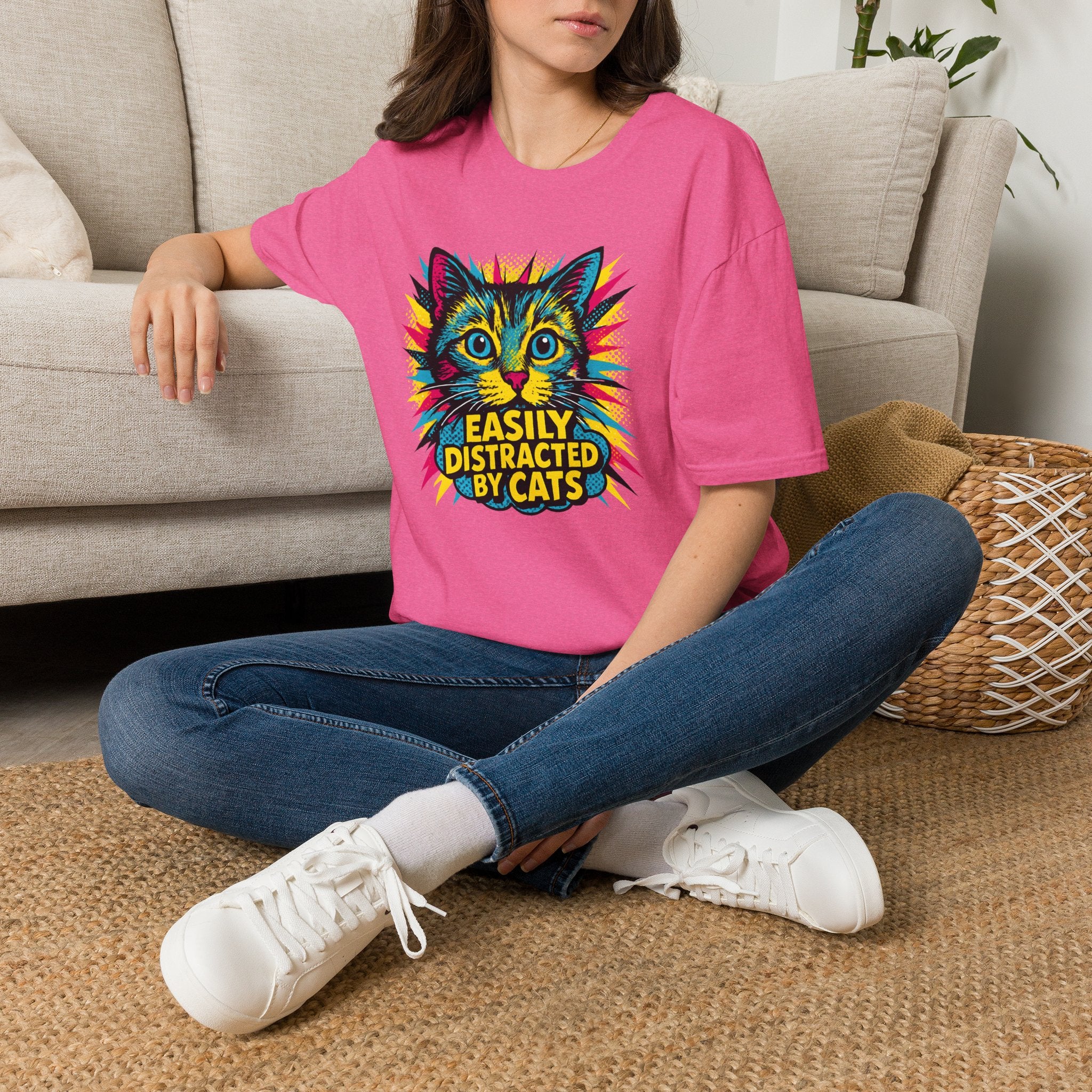 Easily Distracted by Cats T-Shirt
