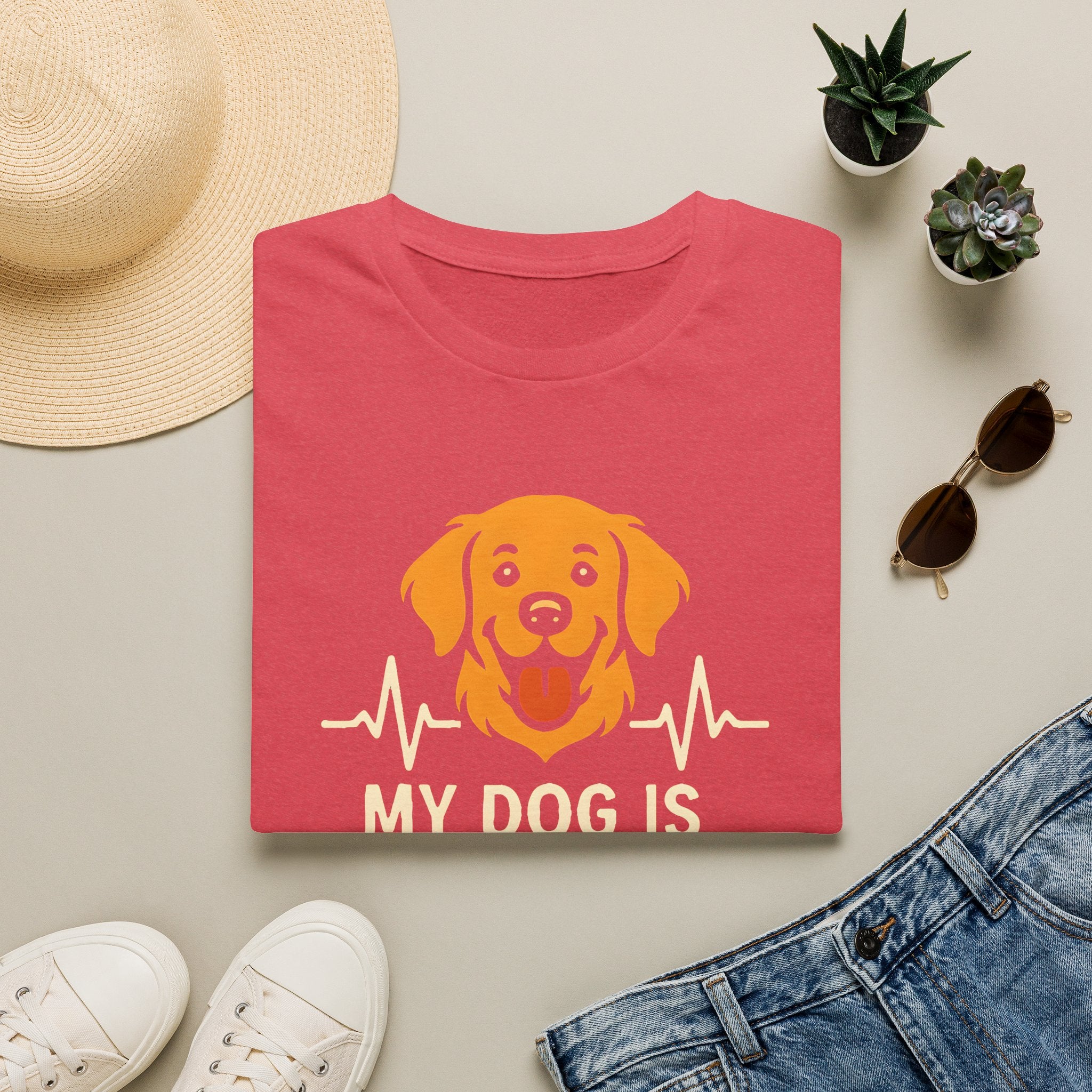 Therapy Dog Illustration T-Shirt