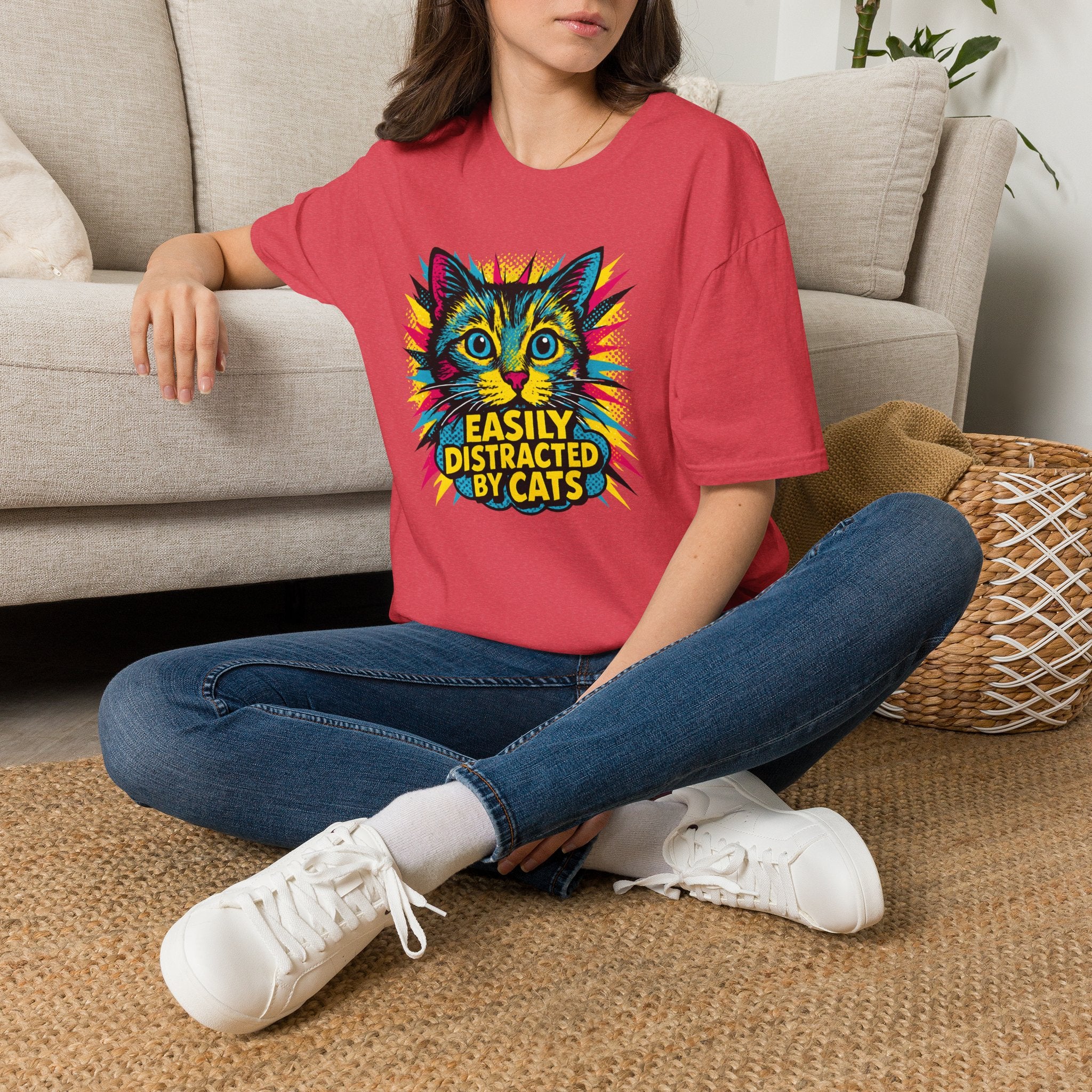 Easily Distracted by Cats T-Shirt