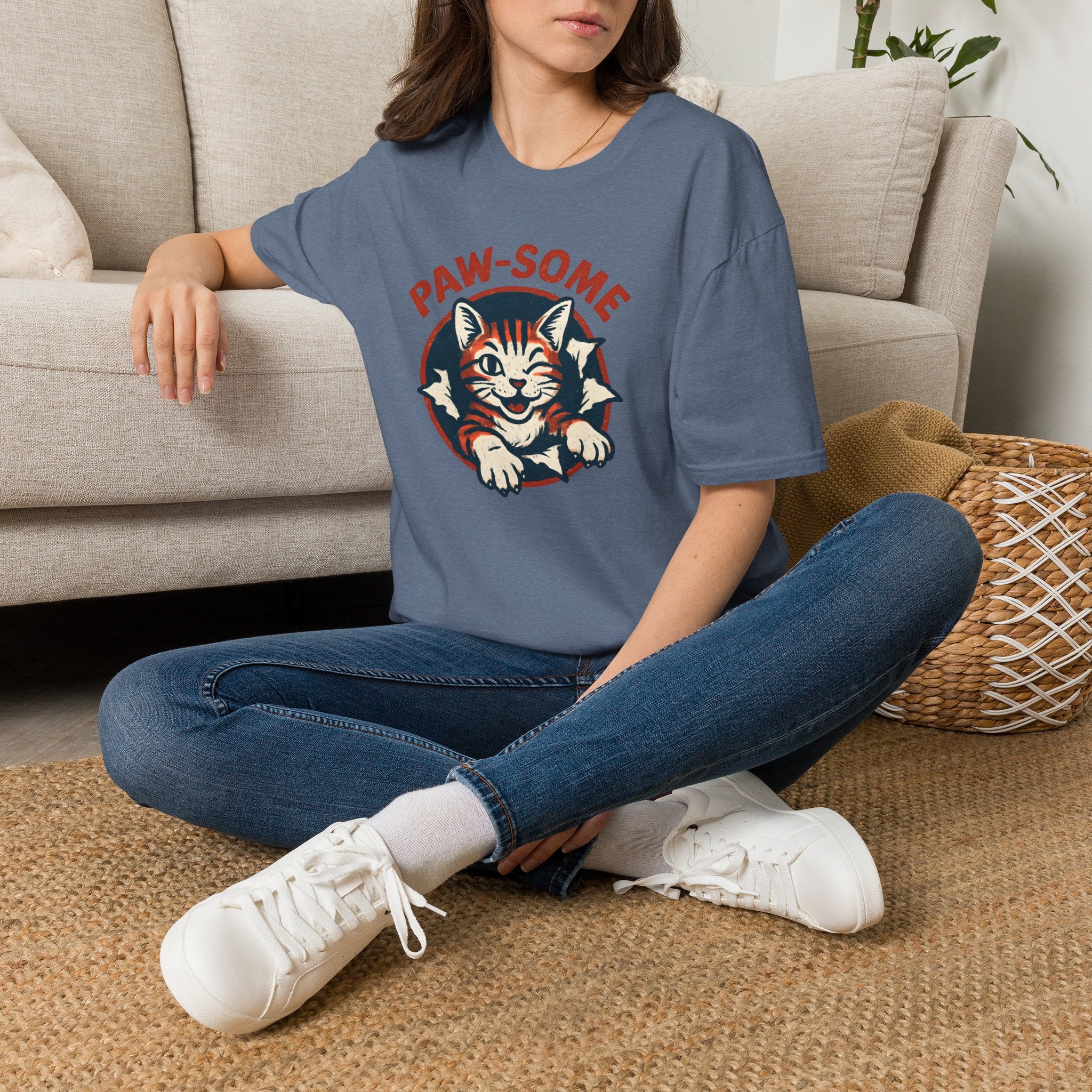 Pawsome Cat Logo T-Shirt
