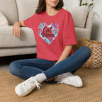 Watercolor Cat Mom Heart T-Shirt