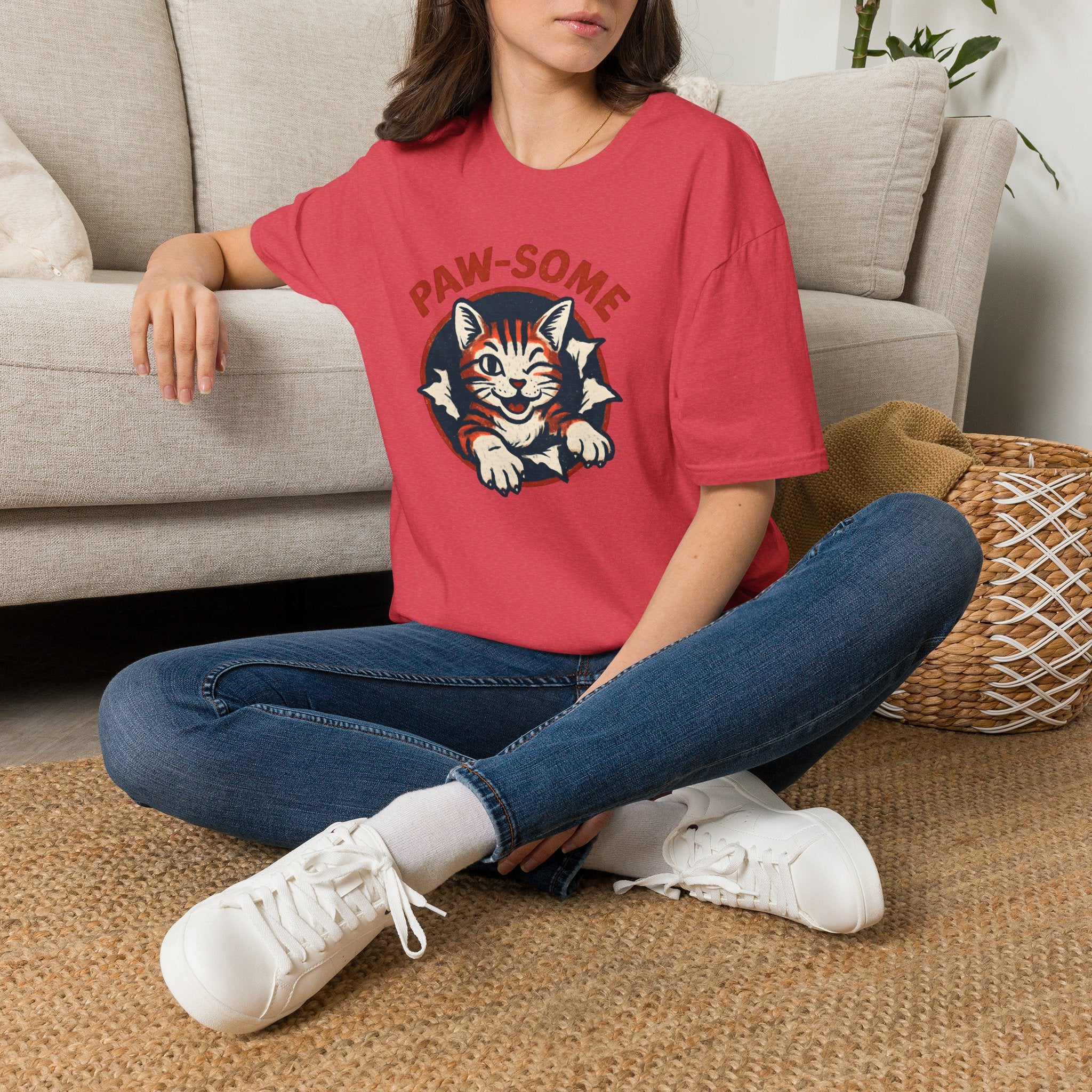Pawsome Cat Logo T-Shirt