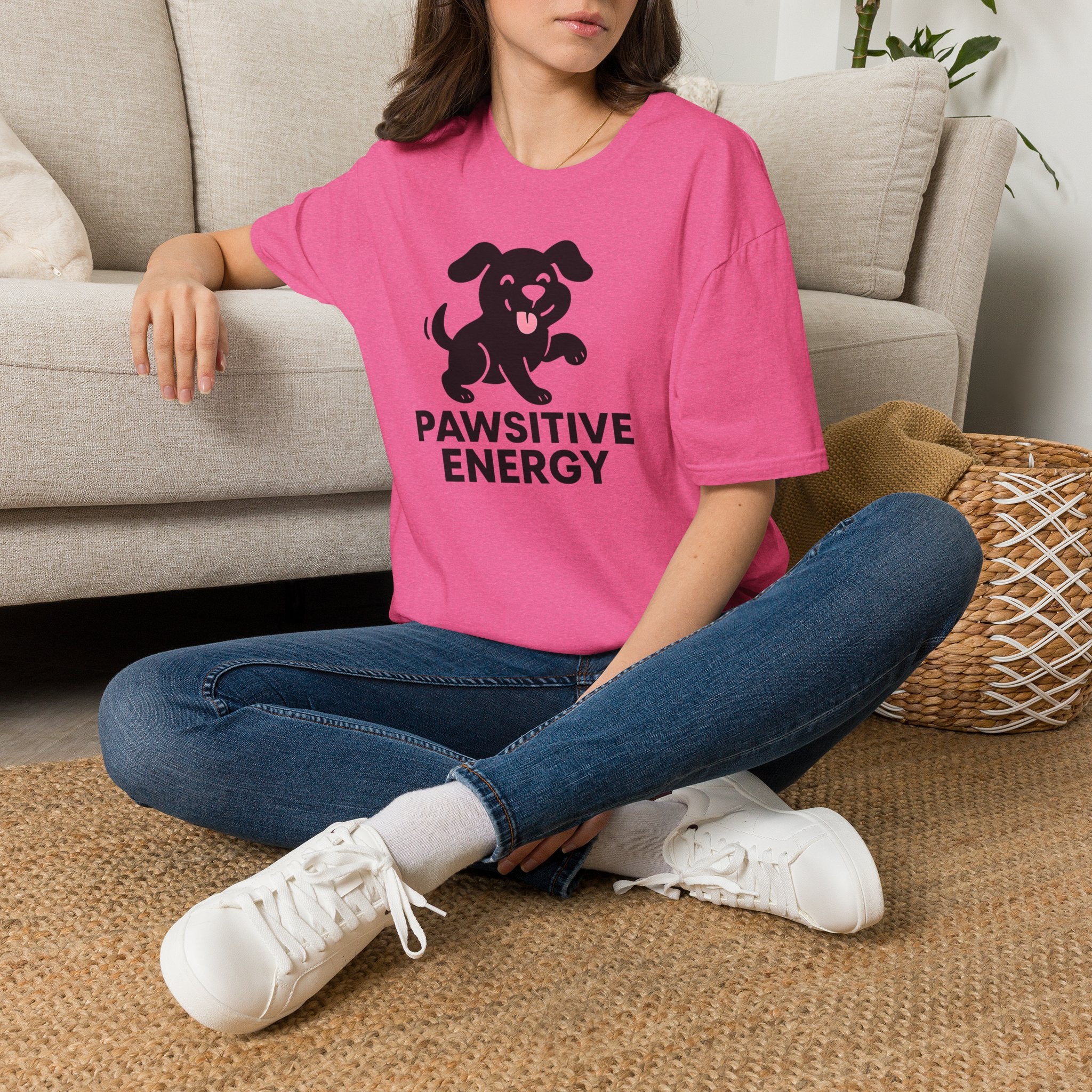 Pink curved shape T-Shirt