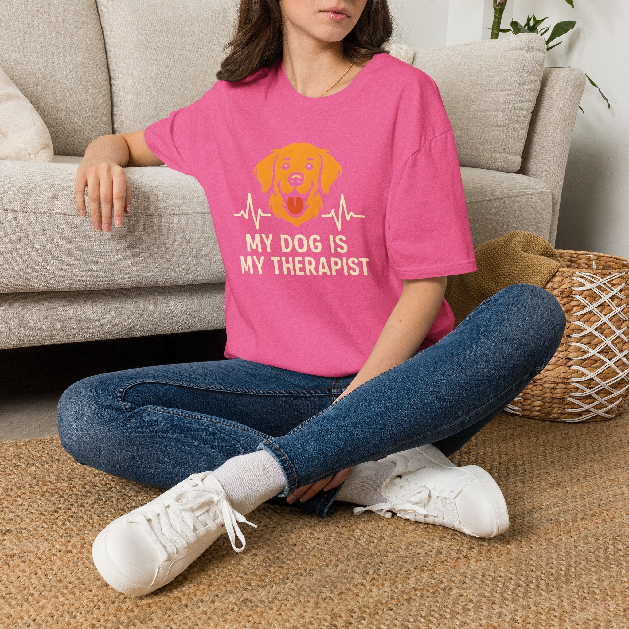 Therapy Dog Illustration T-Shirt
