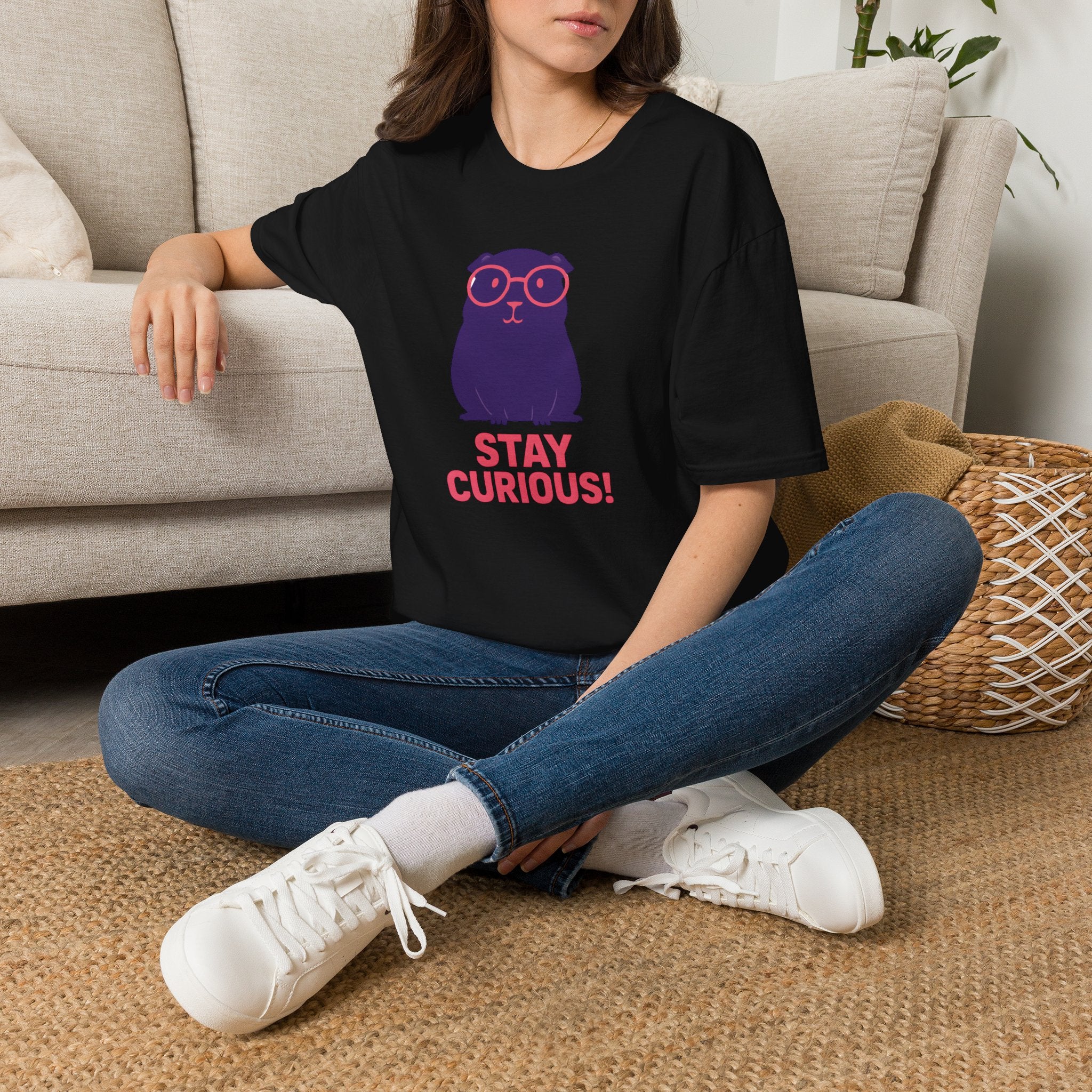 Stay Curious Purple Creature T-Shirt