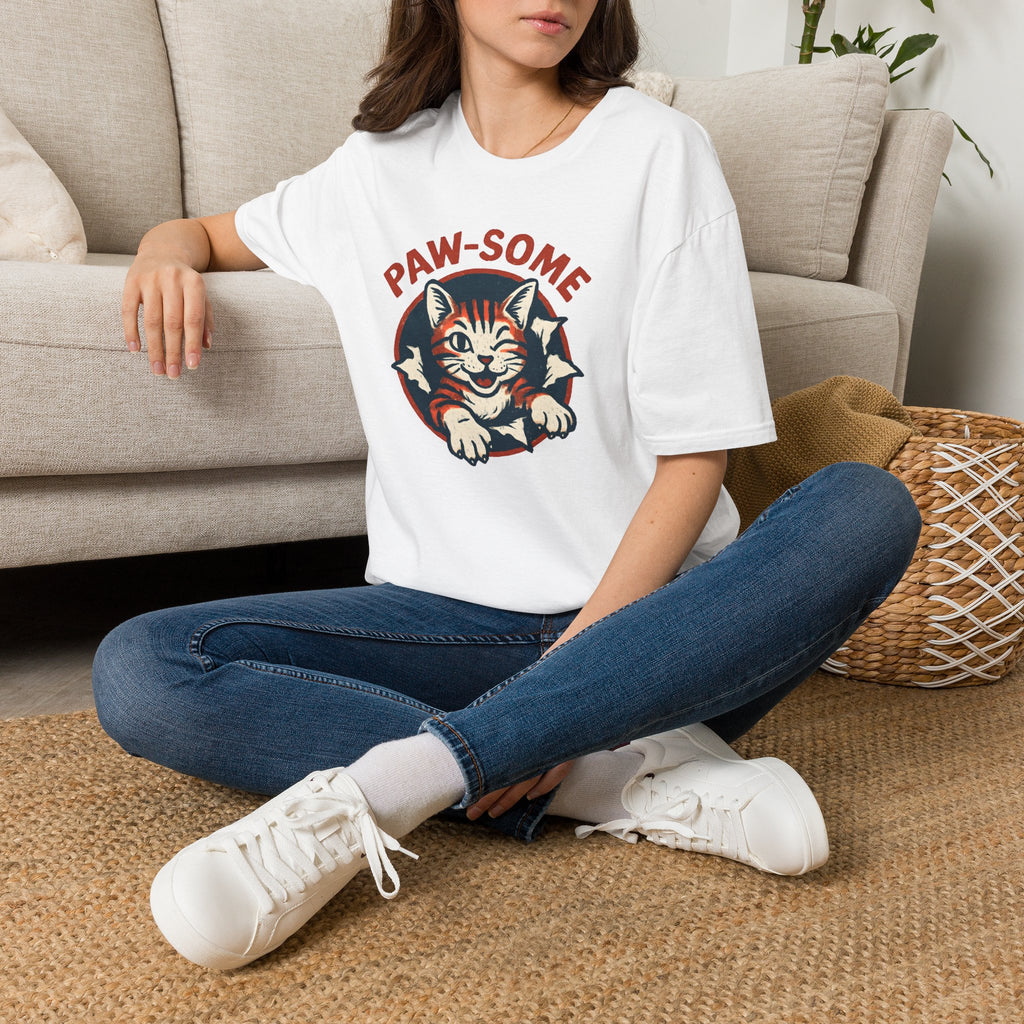 Pawsome Cat Logo T-Shirt