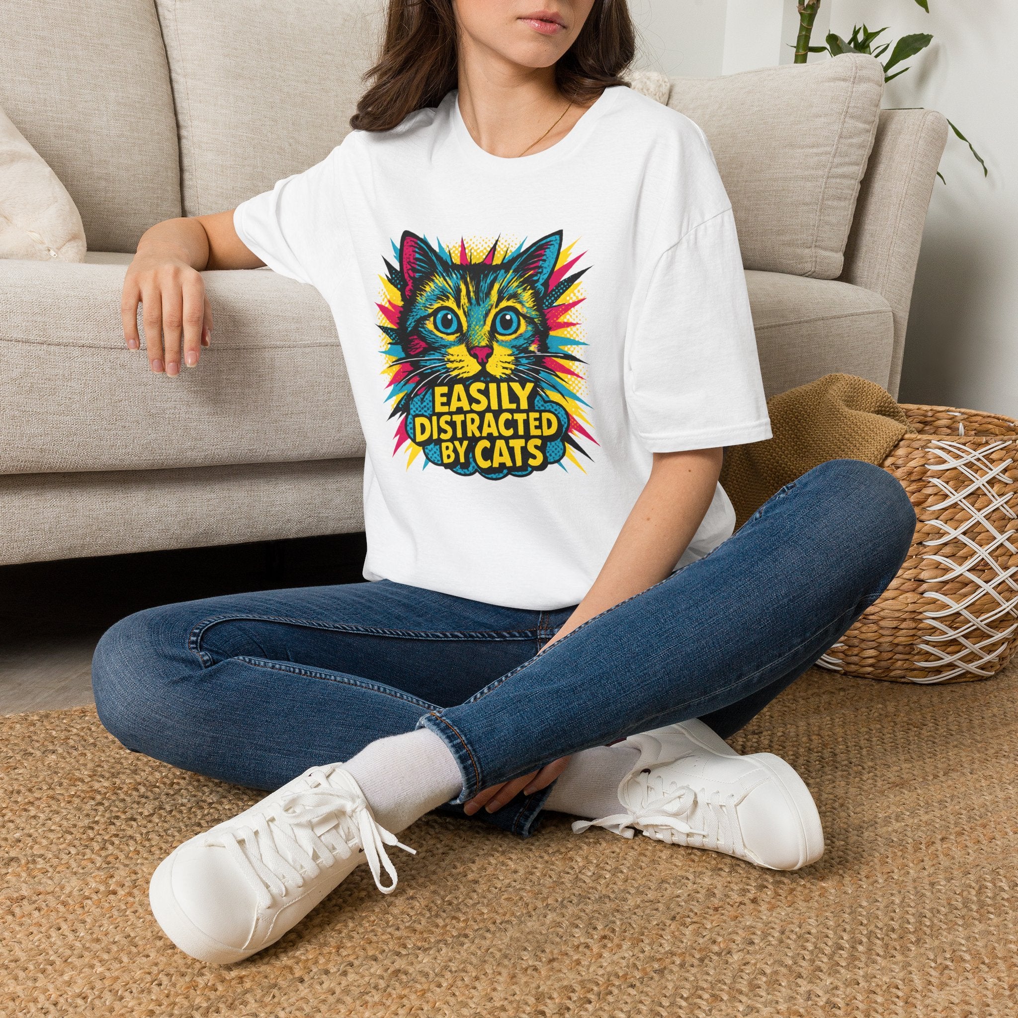 Easily Distracted by Cats T-Shirt