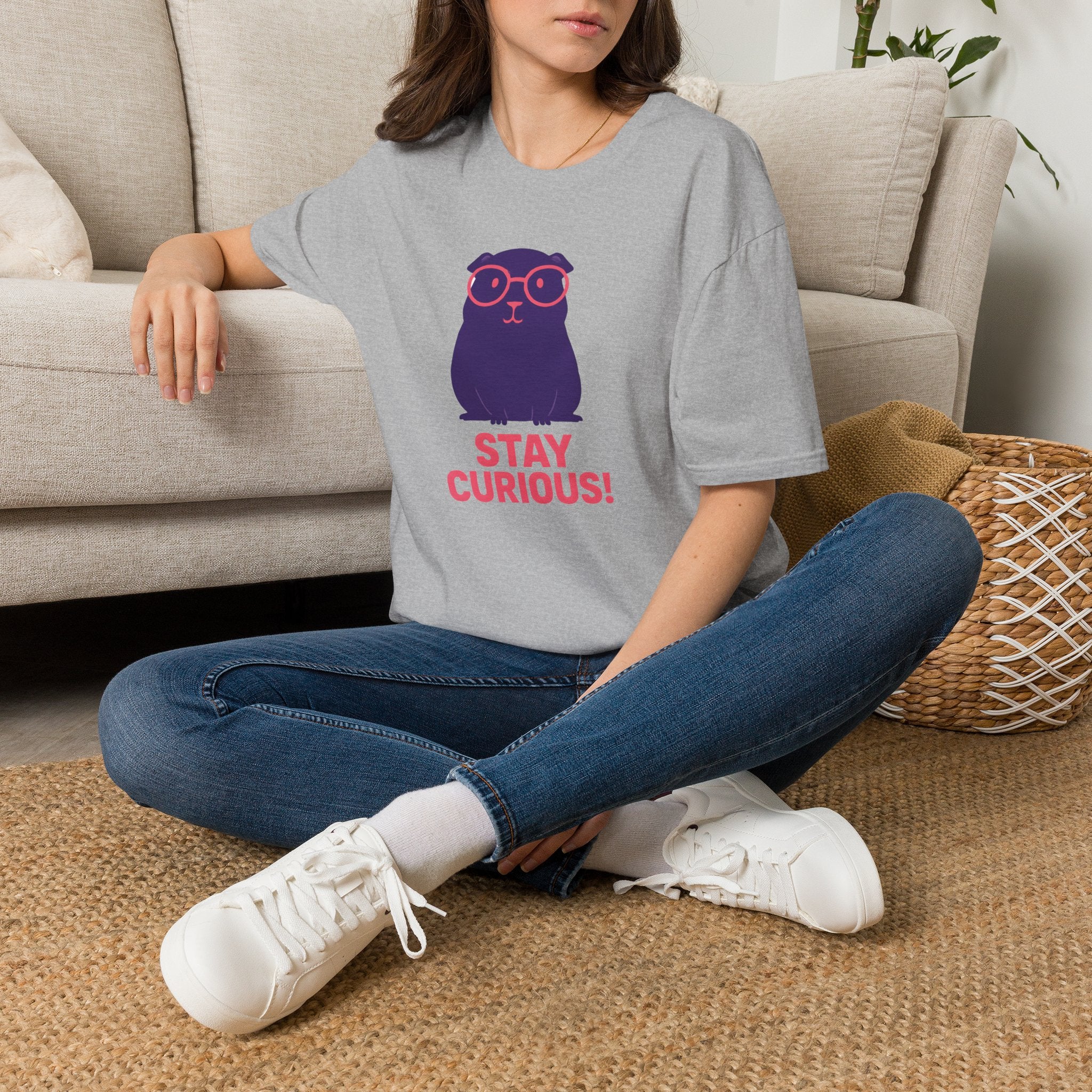 Stay Curious Purple Creature T-Shirt