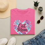 Watercolor Cat Mom Heart T-Shirt