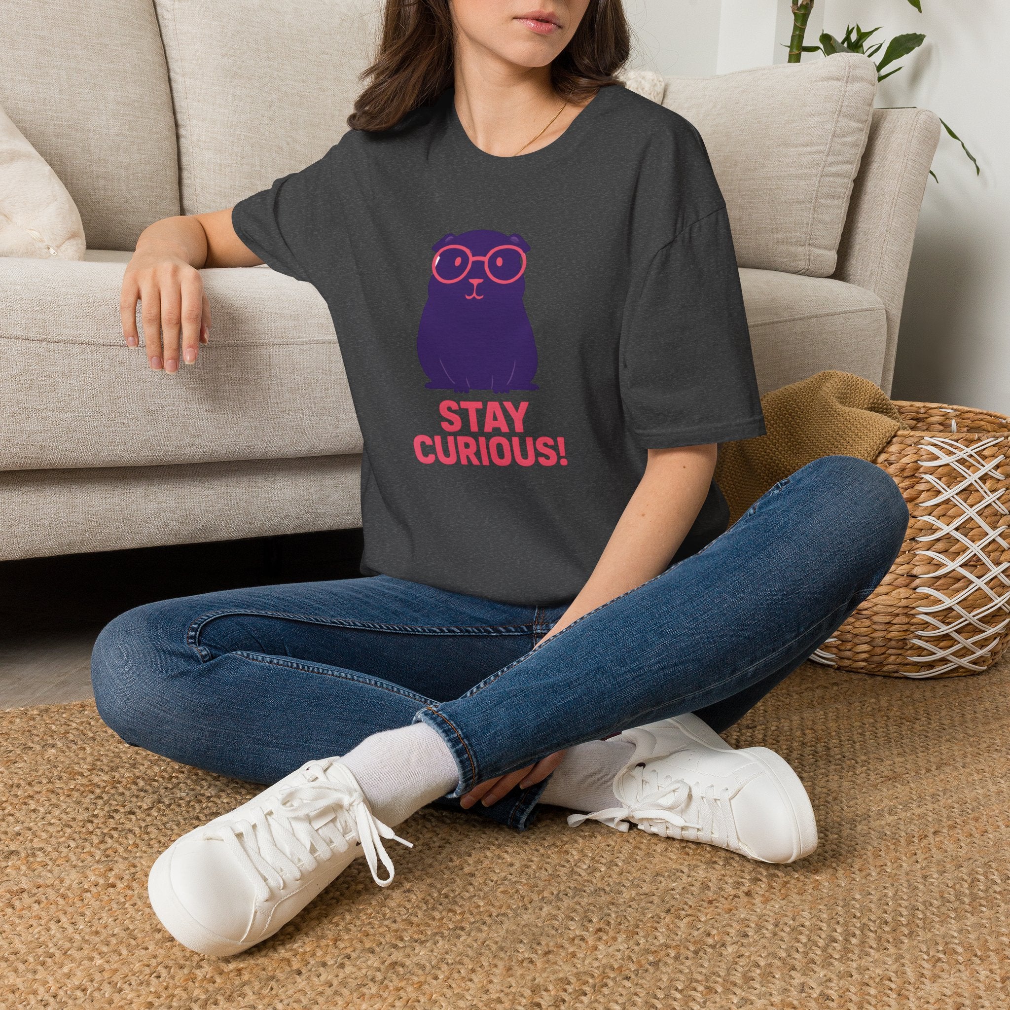 Stay Curious Purple Creature T-Shirt