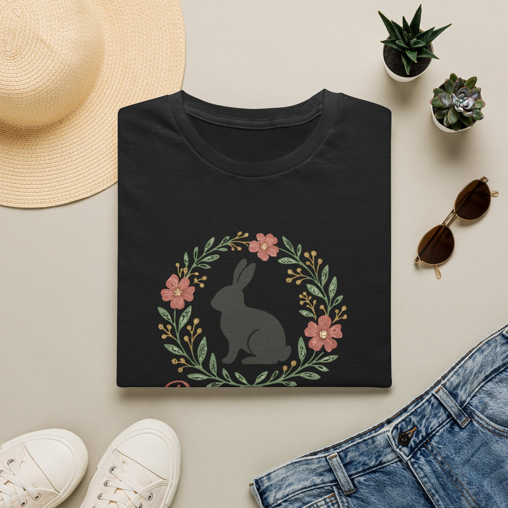 Bunny Mom Floral Wreath T-Shirt
