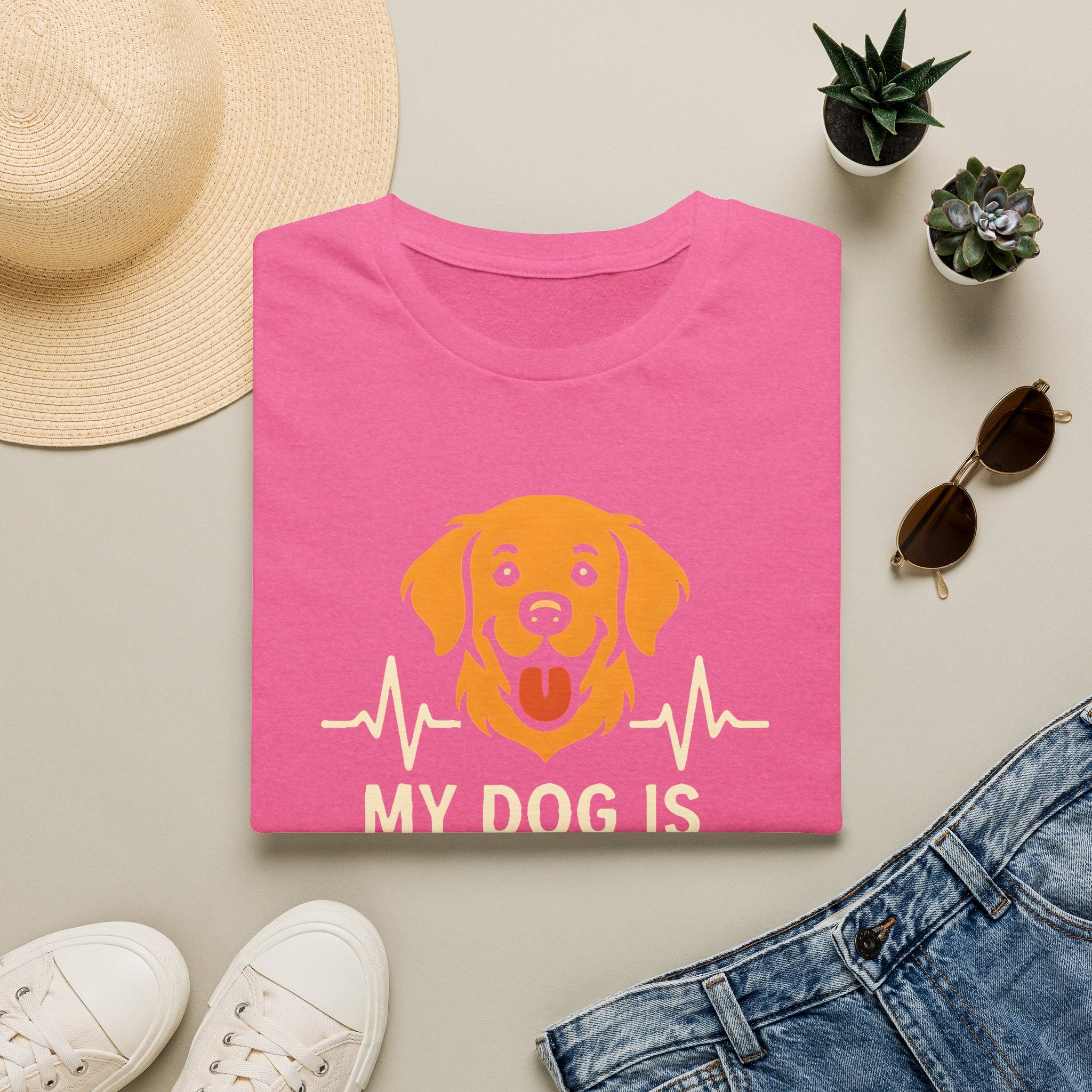 Therapy Dog Illustration T-Shirt